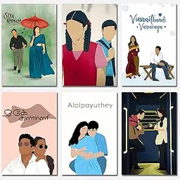 Posterverse Kollywood Movie Posters (Set of 6) | Aesthetic Movies Poster | Tamil Movies Stickers | Kollywood Film Wall Stickers | Tamil Movie Posters for Room Decoration (12 x 8 Inch)-picture-20