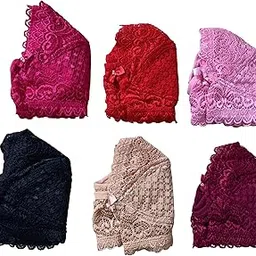 Full Net Bra for Women, Everyday Regular Lace Bra Blend T_Shirt Bra Pack of 6 Piece Combo-picture-39