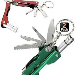 KISKY LED Flash Light Key Ring 9 in 1 Multi-Functional Hand Tool Kit | Keychain Pocket Size Multi Plier with in-Built Torch (1Pcs)(Multicolor)-picture-31