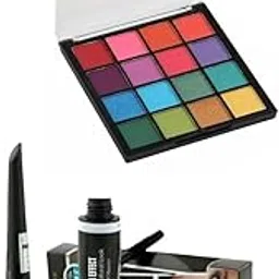 Color Icon Beauty Eyeshadow Palette, Makeup Set with Liner, Mascara, Lipliner, 16g-picture-44
