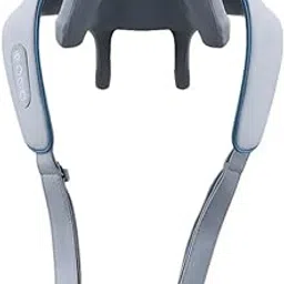 INVIGO Neck And Shoulder Massager With Heating Electric Wearable 6D For Deep Tissue Full Body Massage For Body Aches And Pain Relief & Relaxation Device (With Type-C Charging Cable) 1 Piece (GREY)-image-55