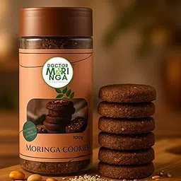 DOCTOR MORINGA Healthy Cookies -100gm |Jaggery Biscuit | Multi Millet Snack| Made with Wheat Flour, Moringa Powder & Nuts| Ideal for Travel & Lunch| Healthy Snack for Diabetic-Friendly Diet| Pack 1-picture-35