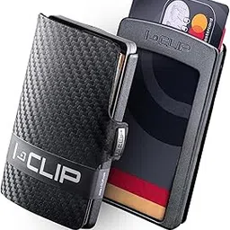 i-clip Gunmetal Black (Carbon Fiber) - Slim Wallet - Minimalist, Thin Design & Money Clip-picture-18