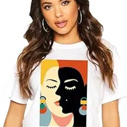 vlam Cool Women Colorful Art Unique Women Designer Tshirt for Women | Trendy Top for Women/Girls-picture-40
