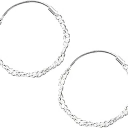 gargi by p.n. gadgil and sons | 925 Sterling Silver | Double Twist Hoop Earrings | Valentines Day Gift for Her | Gifts for Girlfriend, Women & Girls | With Certificate of Authenticity & Hallmark-picture-34