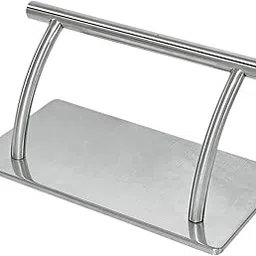 ATORSE® Stainless Steel Hairdressing Foot Rest For Cosmetologists Barbers Hair Salon Silvery image 1