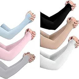 excellion ™ Arm Sleeves For Men & Women UV Sun Protection, UPF 50 Cool Arm Hand Cover Unisex For Bike Ride, Golf, Cricket, Cycling, Yoga, Gym and Sports-picture-29