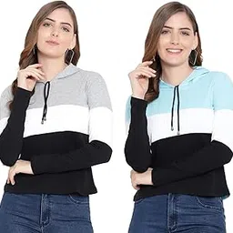 deepmayra collection Cotton Hooded Neck Sweatshirt Full Sleeves for Women's & Girls-picture-41