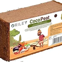 Oriley Cocopeat Block 100% Natural for Garden Plants 3Kg Organic Agricultural Compost Coco Peat for Indoor & Outdoor Fertilizer Kitchen Terrace Gardening Khaad-image-26