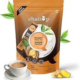 Chaizup Premium 1 Min Instant Ginger Tea Premix - 1kg Poly | Ginger Flavours | Approx. 72 Servings | 1kg-picture-11