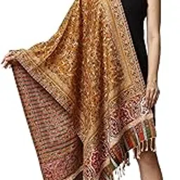 swi with label Women's Kashmiri Wool Stole 2K45 image 1