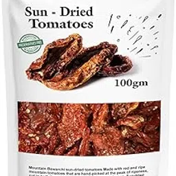 Mountain Bawarchi Sun Dried Tomatoes | No Added Preservatives | Natural & Pure Sundried Tomatoes Dry | 100g-image-3
