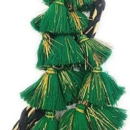 simka SIMKA® Women & Girls Multicolour Light Weight Heavy Punjabi Paranda/Hand made Braid Tassles/Hair extensions/Traditional Hair Accessories/Patiyala Shahi Parandi-One Piece (Green)-picture-27