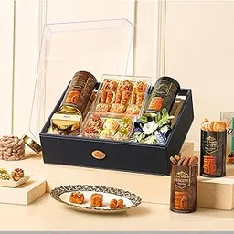 Oasis Baklawa Majesty Gift Hamper | Premium Turkish Baklava & Dry Fruits Basket | Luxury Gifting for Rakhi, Diwali, New Year, Wedding, Birthday, Baby Shower & Festive Occasions-picture-26
