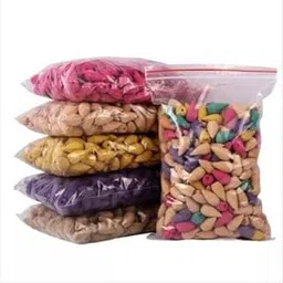 PEARSILK New Backflow Incense Scented Cones Lily, Rose, Sandal Flavour Scented Dhoop Back Flow Smoke Cone for Fragrance, Backflow Burner Stick Pack of 100 pcs image 1