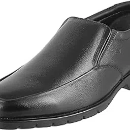 metro DAVINCHI Men Black Leather Flat Shoes (14-318) 14-318-11-BLACK-picture-13