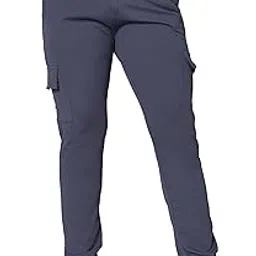 gibbonte Men’s Smart Casual Cargo Pants | Slim Fit Mid-Rise Bottoms with Button Closure | Clean Look for Everyday and Office (Pack of 1)-picture-49