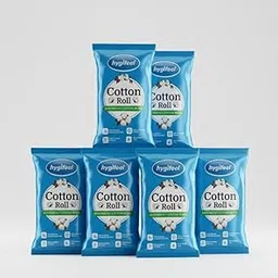 HYGIFEEL Pure & Natural Cotton Roll for Medical, Dental Use & Baby Care | Soft & Absorbent Cotton for Cosmetic, Makeup,Nail Polish Remove,Toner,Wound & Face Cleaning (Pack of 6)-picture-28