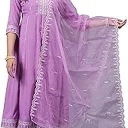 da desi art Women Embroidery Kurta and Pant Set with Dupatta Set-picture-14