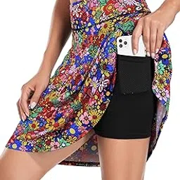 koralhy Women's 20" Knee Length Skorts Skirts Tennis Athletic Golf Causal Skort with 4 Pockets-picture-25