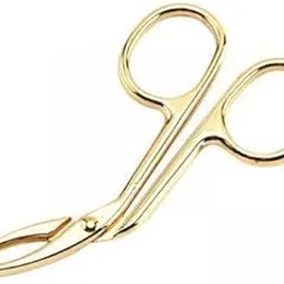 ATORSE 5xEyebrow Tweezers Scissors Handle Comfortable Grip Flat Tip Tweezers Trimming Aureate-image-55