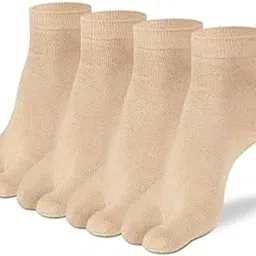 Premium Ankle Thumb Socks for Women, Made with Breathable, Anti Odour & Moisture Absorbent Combed Cotton with a Extra Durable Welt, Ideal For All Day Wear (Pack Of 4)-picture-33