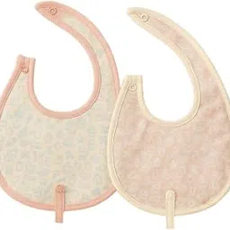 Adhigams Teemy Treats 100% Organic Cotton Baby Bibs Set of 2 | Soft Washable Feeding Bib & Apron for newborn Boys & Girls | Waterproof, Adjustable Drool Bibs & Baby Shower Gift Essentials-picture-15