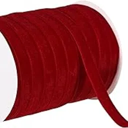 Partunay 10 Mt Red Velvet Christmas Ribbons 1" for Xmas Gift Wrapping Decoration Art and Craft and Christmas Tree and Wreath Decoration-picture-14