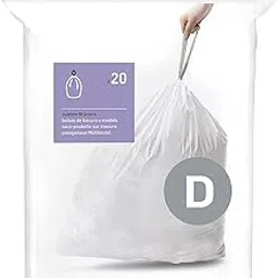 Code D – 20 L, 20 Liners: simplehuman – Code D, Custom Fit Bin Liners, 20 Pack – 20 Litre-picture-10