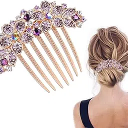 Hair Clips 7 Claws Hair Clamp Non-slip Comb Rhinestone Hairpins Pearls Design Women Hair Clips Rhinestone Hair Clip Gift for Women Ladies Gift-picture-19