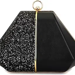 tooba Classy Casual Bag Girl's Clutch (Black Twin)-picture-40