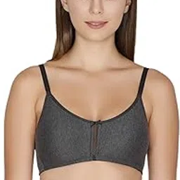 Women's T-Shirt Non Padded Non Wired Bra (ZI1882-Anthra Melange_Grey_32B)-image-46