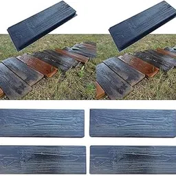 STYLEHEAVEN 4pcs Wooden Mould Stepping Stone Concrete Mold |Home & Garden|Yard, Garden & Outdoor Living|Garden D?©cor|Decorative Stepping Stones-picture-10