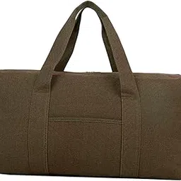 Large Capacity Travel Duffel Bag Handbag Folding Weekender Bag for Gym 63cmx20cmx36cm Brown-Clothing, Shoes & Accessories - Mens Accessories - Backpacks, Bags & Briefcases-image-5