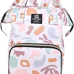 ZOOMELLA Diaper Bag Backpack Essentials Baby Nappy Changing Bag for Women Mum and Dad Pink-image-51