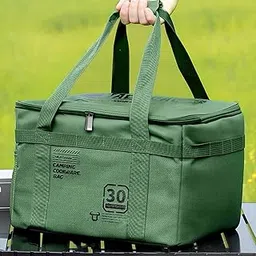 MERISHOPP Camping Storage Bag Multifunctional Trunk Organizer for Travel Beach Fishing Green | Camping Cookware Set | Camping Utensils-image-19