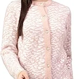 Self Design Mandarin Collar Full Sleeves Regular Fit Women Casual Sweater | Casual Sweater for Women | Women Sweater for Winter Wear (P_LSWT00134)-image-10