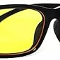ISHICO ICOOL Quality Eye Protection Yellow Goggle with Black Hard Case, Dust and Wind Proof Night Drive Goggles Sunglasses (Pack of 1)-picture-35