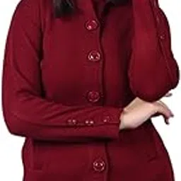 twenty me Winter Wear Casual Acrylic Wool Full Sleeve with Pockets Women's Long Cardigans (4432) image 1