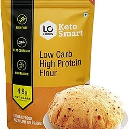 Lo! Low Carb Delights - High Protein Flour | 8 Gms of Protein Per Roti | Low Carb Atta | Lab Tested Low Carb Flour for Diet Food - 1 Kg-picture-10