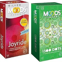 Moods Condoms For Men Combo Pack (Joyride + 1500DOT) (2pack in 24condoms)-picture-15