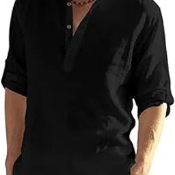 trendivastra Grey Color Cotton Blend Mandarin Neck Short Kurta Straight Kurta for Men-picture-29