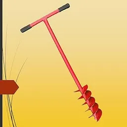 RedBuild Manual Earth Auger Hole Diger (Heavy Duty Long Blade, 3 Inches)-picture-64
