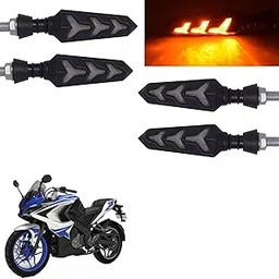 Vagary Amber LED Turn Signal Arrow DRL Indicators Light Lamp for Bajaj Pulsar RS 200-picture-35
