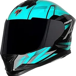 Steelbird SBH-57 Fighter F4 ISI and DOT Certified Full Face Helmet for Men and Women with Inner Silver Sun Shield-picture-14