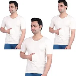 spenca Men's Regular Fit Cotton Sleeves & Sleeveless Pocket Vest Tank (Multicolors, Pack of 3)-picture-48