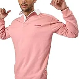 bonkers corner Pink Collared Sweatshirt-picture-61