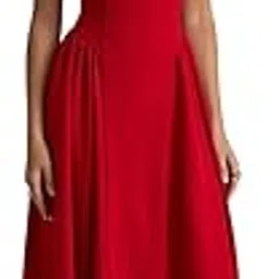 traquila Women's Sleeveless Backless Maxi Length Dress | Fit & Volume Flare Skirt | Soft Poleyester | Casual wear-picture-33