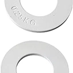 2Pcs Fractional Weight Plates Additional Plates for Standard Workout Fitness White 0.25kg| Sports Equipment | Outdoor Sports Gear | Exercise Gear-picture-21