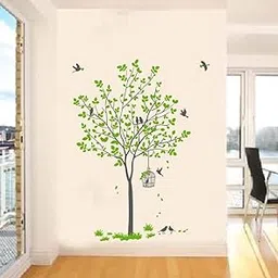 Decal O Decal Vinyl Bird Wall Sticker (35.43x0.39x47.24 inches, Multicolour), self adhesive-picture-19